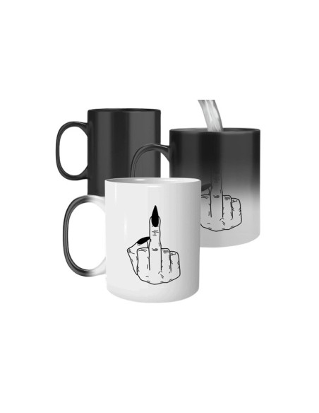 Mug doigt d'honneur thermoréactive pour cadeau