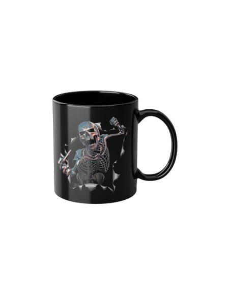Mug en céramique squelette doigt d'honneur pour homme