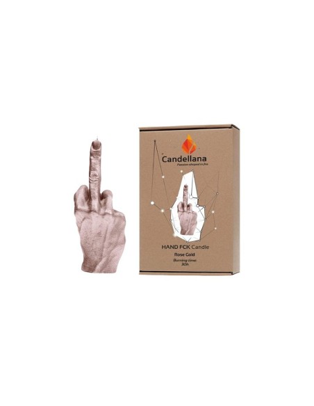 Bougie fuck couleur or rose 20cm