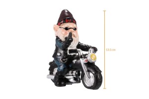 Nain de jardin extérieur motard fuck en moto 2