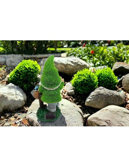 Nain de jardin rigolo fait un fuck avec son doigt d'honneur