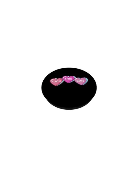 Pop grip pliable motif coeur fuck this shit pour portable