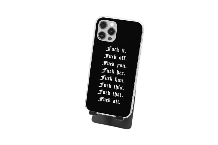 Coque pour portable IPhone 11 inscription Fuck