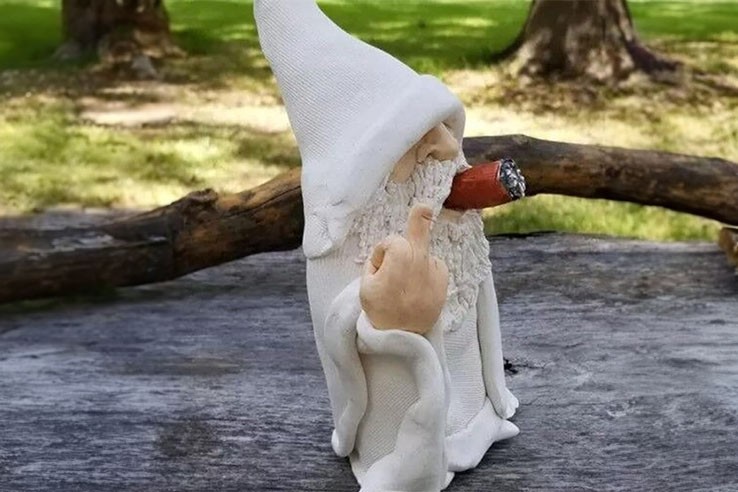 Gobelin nain fuck en fumant un joint - 10cm