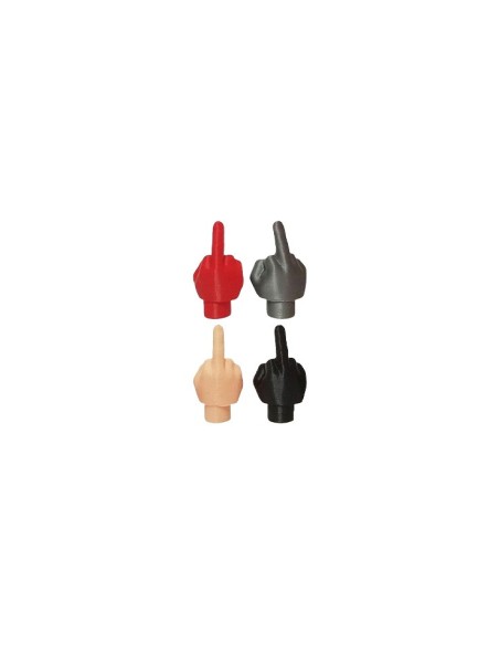 Lot de 4 bouchons anti-poussière de pneus de voiture beige, gris, noir et rouge