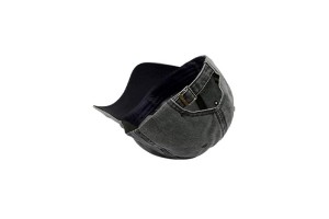 Casquette moderne grise et blanche main squelette doigt d'honneur 2