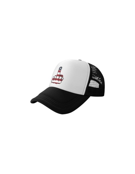 Casquette réglable doigt d'honneur drapeau USA style trucker