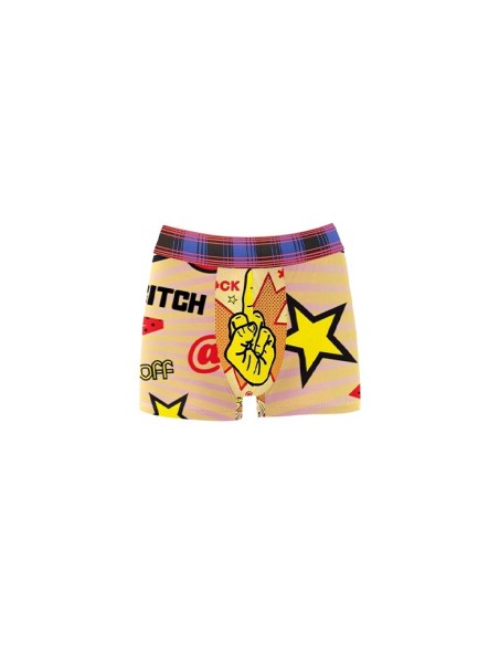 Boxer à motif pop-art doigt d'honneur homme
