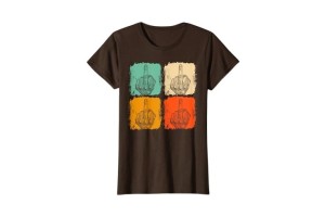 🤘 Tee-shirt marron rétro motif doigt d'honneur femme : Un style unique !