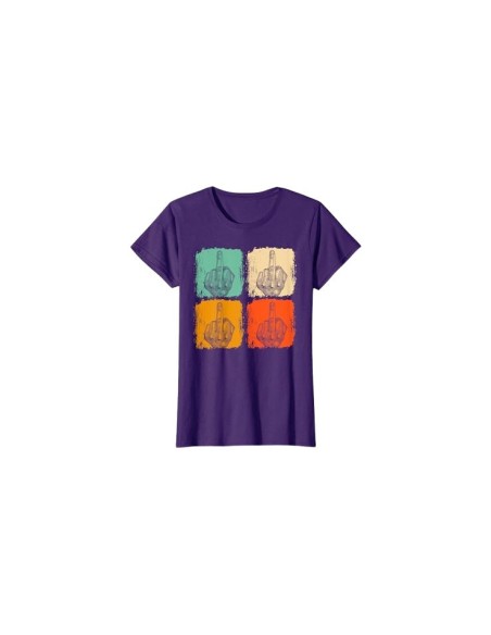 Un tee-shirt violet pour femme qui ne manque pas de caractère 🤘