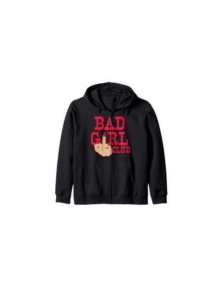 Veste à capuche noir Bad Girl Club 🖕: Soyez cool, fun et stylée !