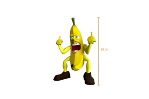 Figurine drôle banane doigt d'honneur 2