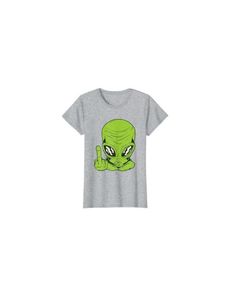 Tee-shirt alien doigt d'honneur femme : Soyez cool, fun et stylée ! 🛸