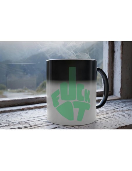 Mug Fuck It qui change de couleur avec la chaleur
