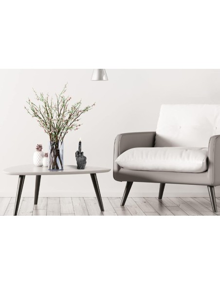 Bougie noire décoration doigt d'honneur