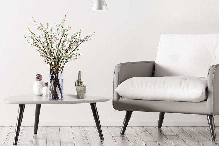 Bougie 20 cm cuivrée doigt d'honneur