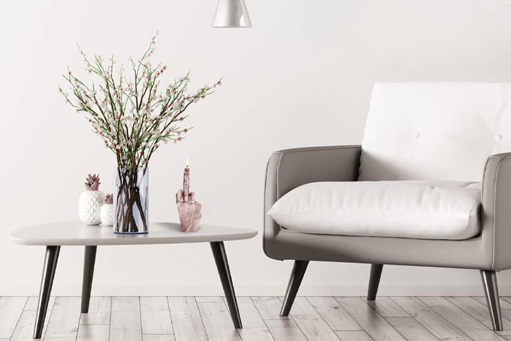 Bougie fuck couleur or rose 20cm