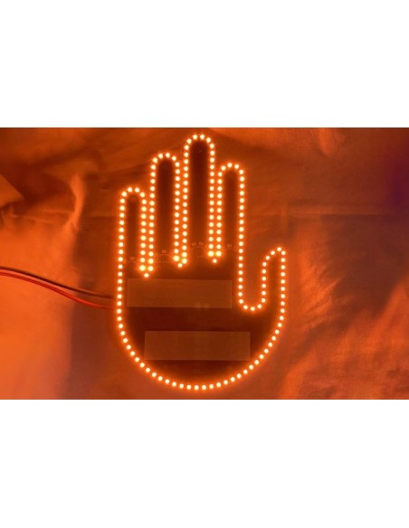 Lumière doigt pour la voiture avec 3 signes drôle de la main