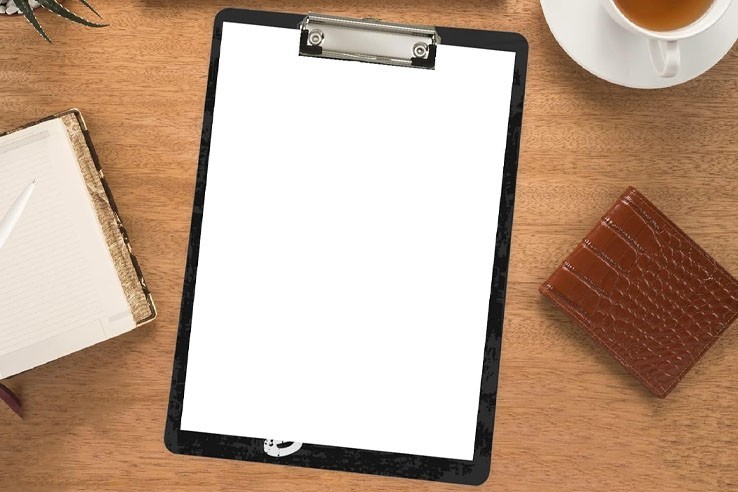 Presse-papier noir et blanc avec doigt d'honneur "Fuck You"