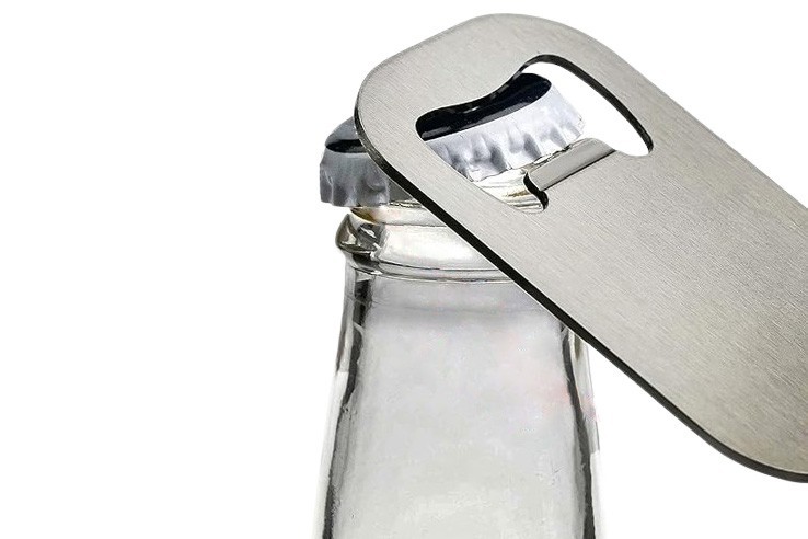 Porte-clés décapsuleur métal drôle motif doigt d'honneur